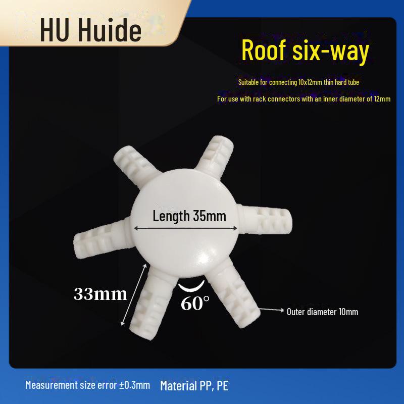 Three-Dimensional Plastic Right Angle Joint Connector for Tent and Studio Accessories