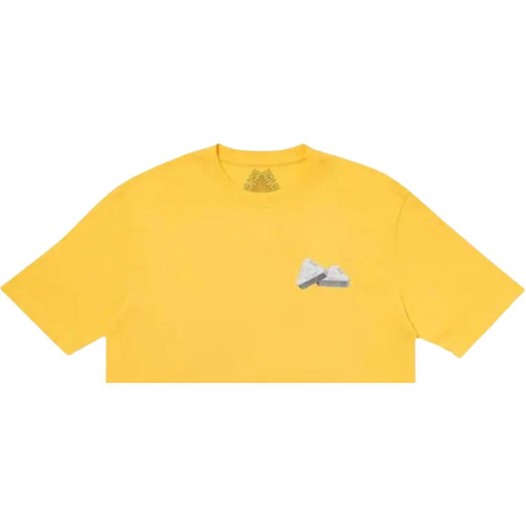 Palace Tri-Gaine T-Shirt Yellow Men Tops P18TS126