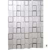 Waterproof Peva Shower Curtain Set With 12Hooks 71"X79" Plastic Shower Curtain For Bathroom Decor Washable Shower Curtain