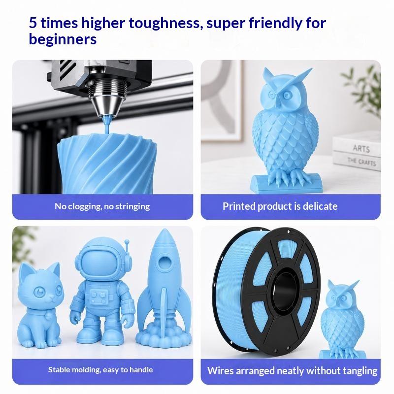Petg 3D Printer Filament 1.75Mm Spool Smooth High Toughness Neat Winding Printing Consumables For Fdm 3D Printer Diy Projects