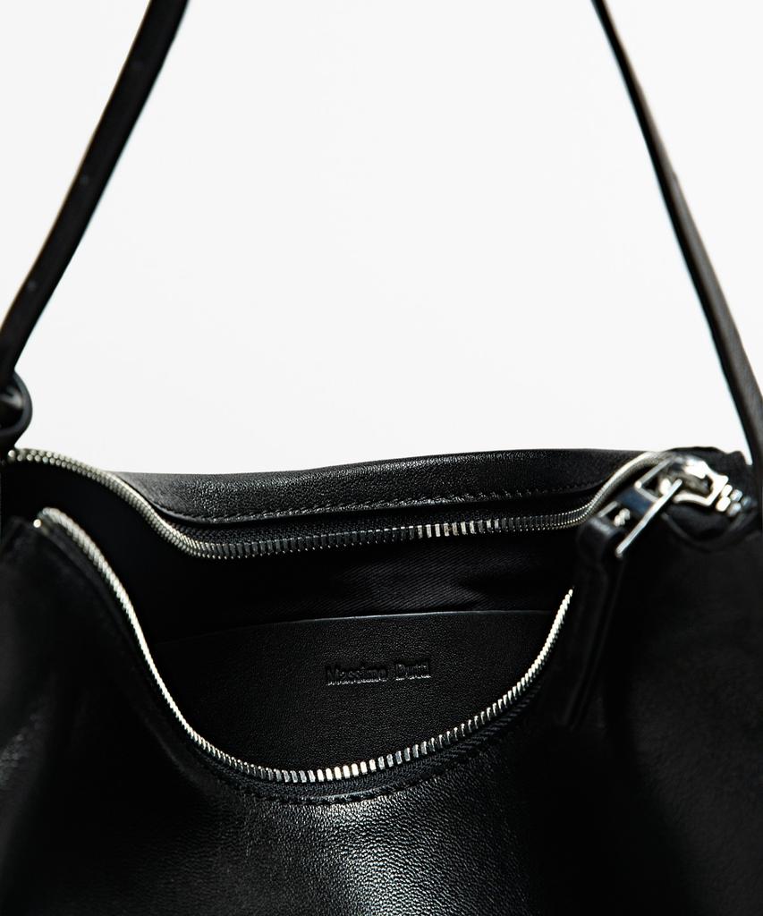Massimo Dutti Napa Leather Medium Bag