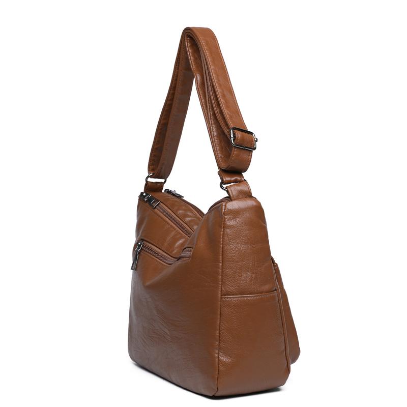 Multi-compartment Simple All-match Middle-aged and Elderly Mother's Large-capacity Casual Shoulder Crossbody Bag