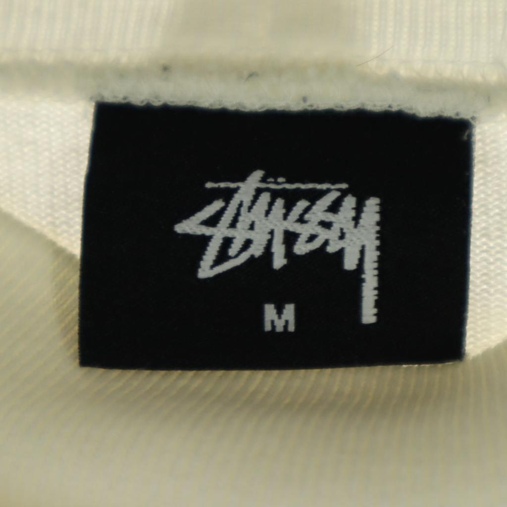 Beauty Products STUSSY Made In Japan Logo Print Long Sleeve Cut M White Women Used