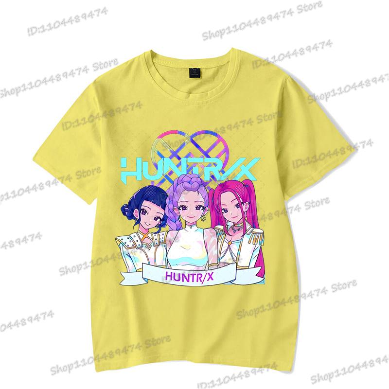 Hip Hop Kpop Lovci démonů Tričko Ženy Muži Vtipná Rumi Zoey Mira Trička Kreslená Korejská Ulzzang Dospívající Děti Crewneck Trička