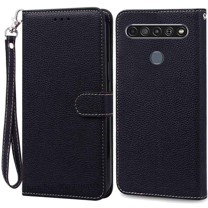 For LG K61 Etui Myk Silikon Lær Lommebok Flip Etui For LG K61 Deksel Coque For Fundas LG K61 LGK61 K 61 Telefonetuier Skall