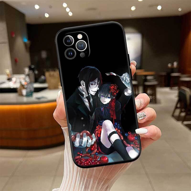 Black Butler Phone Case for Samsung S20 S21 S21S S22 S23 S24 FE Ultra Plus Lite F06 F16 M06 M16 M56 A07 A17 A36 A37 A55 A57