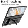 Huawei Mate X3 Frosted Leather Phone Case with Magnetic Hinge and Stand