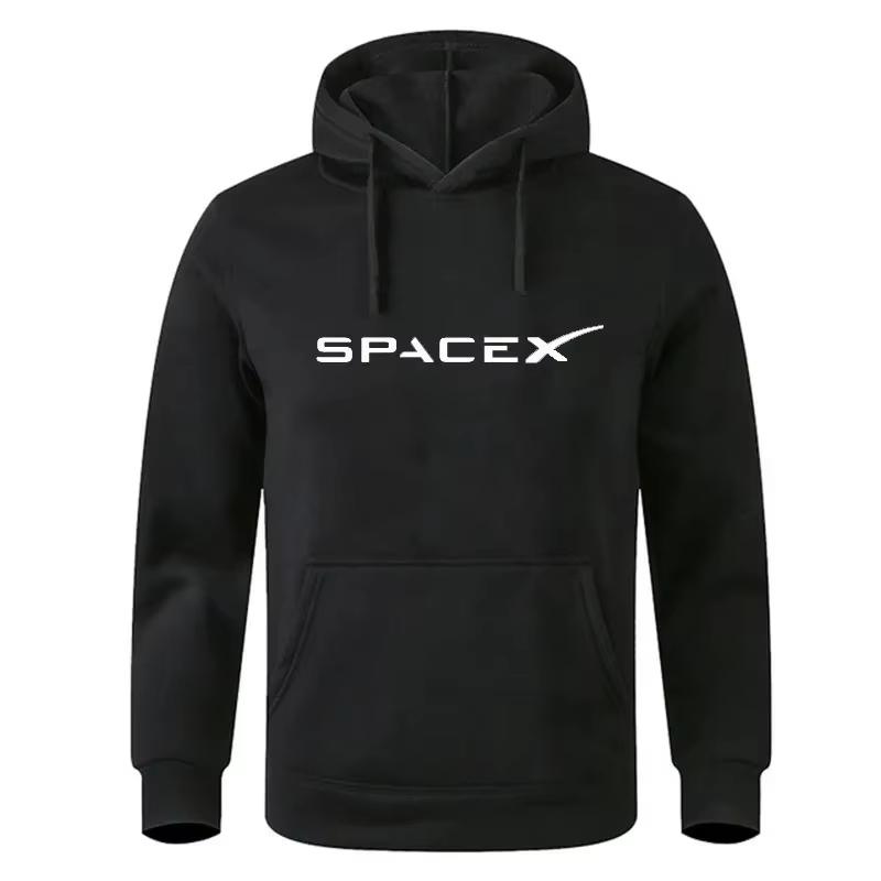 

Худі з принтом SpaceX для чоловіків і жінок, вільні худі в стилі хіп-хоп, мода, колекція весна-осінь 2025 XL