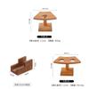 Handmade Wooden Sushi Plate With Divided Compartments For Japanese And French Cuisine Presentation