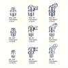 60 Pcs/set Metric Grease Fitting Kits,Including Straight and Angled Grease Fittings,for Lubricating Mechanical Components with Angled Grease Guns
