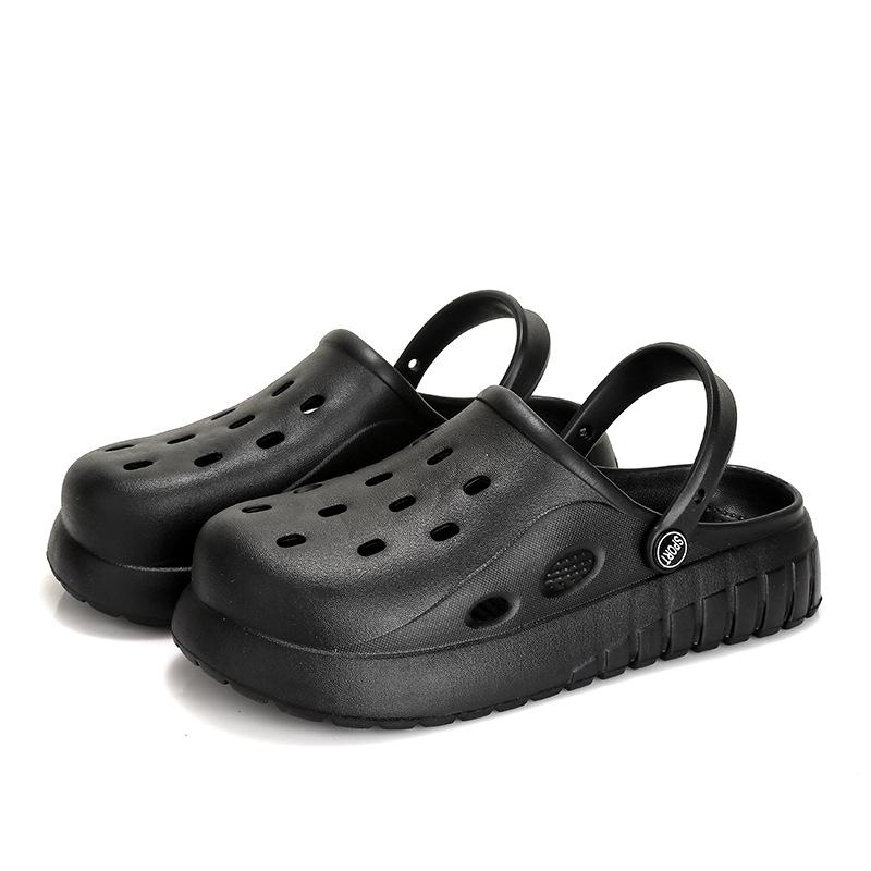 

Горячая Распродажа Новая Садовая Обувь Подошва из ЭВА Плоские Сандалии Размер 38-45 Мягкая Подошва Мужские и Женские Домашние Тапочки Летние Пляжные Тапочки 38-39 чёрный