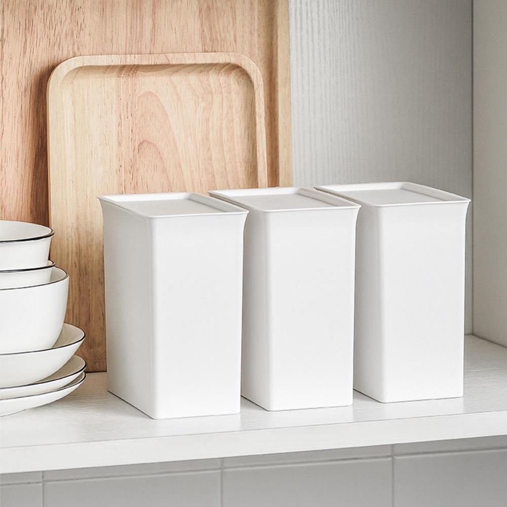 With Lid Laundry Detergent Storage Box Multifunctional Storage Slim Tall Design Laundry Powder Container Space Saving Stackable