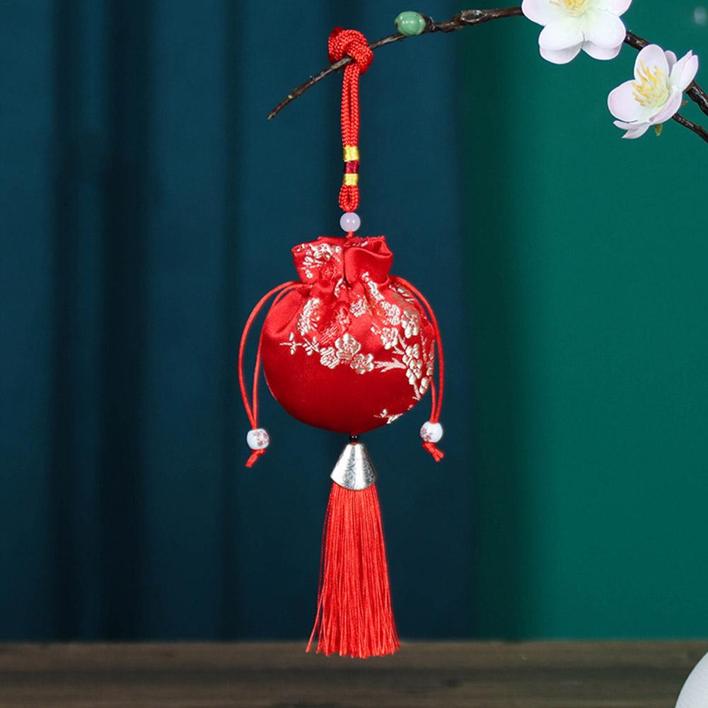 Embroidery Sachet Plum Blossom Fashion Portable Chinese Style Brocade Jewelry Decoration Hangin F3X5