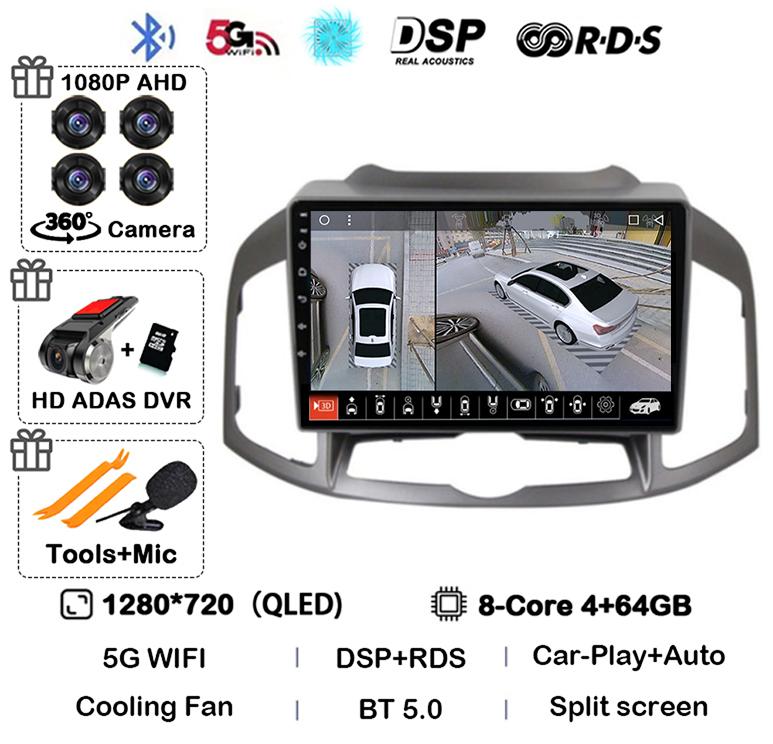 Android 14 Carplay Auto WIFI Car Radio For Chevrolet Captiva 1 2011 2014 2015 2016 GPS Multimedia Video Player Stereo Head Unit