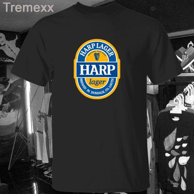 Nytt Lager-Harp Logga T-shirt Rolig S till 5XL