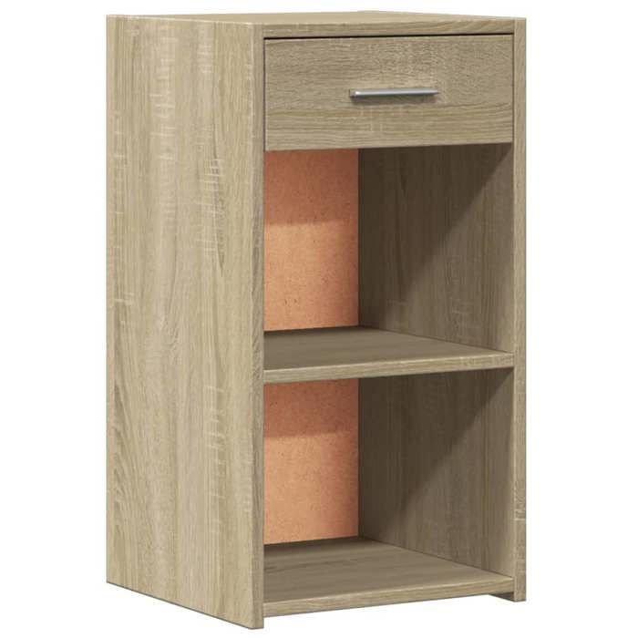 Tables de chevet - Maison Exclusive - Chêne sonoma - 1 tiroir &amp; 2 niches - Bois d'ingénierie