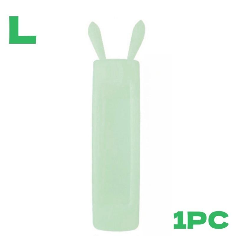 1/2pcs Transparent Remote Control Case with Rabbit Ears Dustproof Protective Sheath Durable Silicone Cover for TV Air Conditione