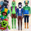 Halloween Brawl Stars Cosplay Costume Jumpsuit Game Character Roleplay Suit Spike Leon Crow Kids Adult