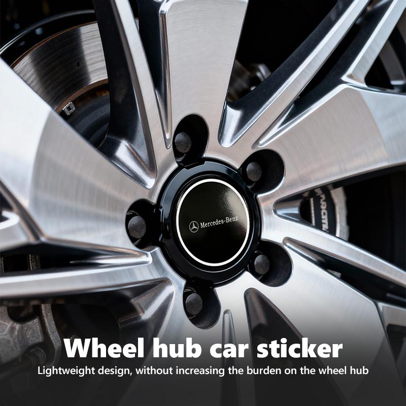 4pcs Car Logo Wheels Center Hub Cover Badge Auto Decorative Decals Accessories For Benz AMG VIANO GLB GLC W108 W124 W126 W169 NZ0