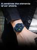 China Factory Mens Quartz Watch Sanda 1106 Original Stainless Steel Band Water Resist Chronograph Luminous Casual Watches