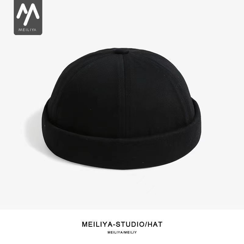 Autumn and Winter Melon Fur Hat Brimless Sailor Hat Men's Casual Street Yuppie Hat Landlord Hat Women's Trend