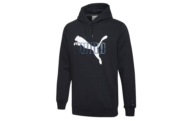 PUMA Sweatshirts Men s Black Hooded Moderate Regular 597873-51 L