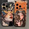 Premium Sense Niche Suitable for Apple 17pm Soft 16promax High Value 13 Women's 15ins Wind IP14 Mobile Phone Case