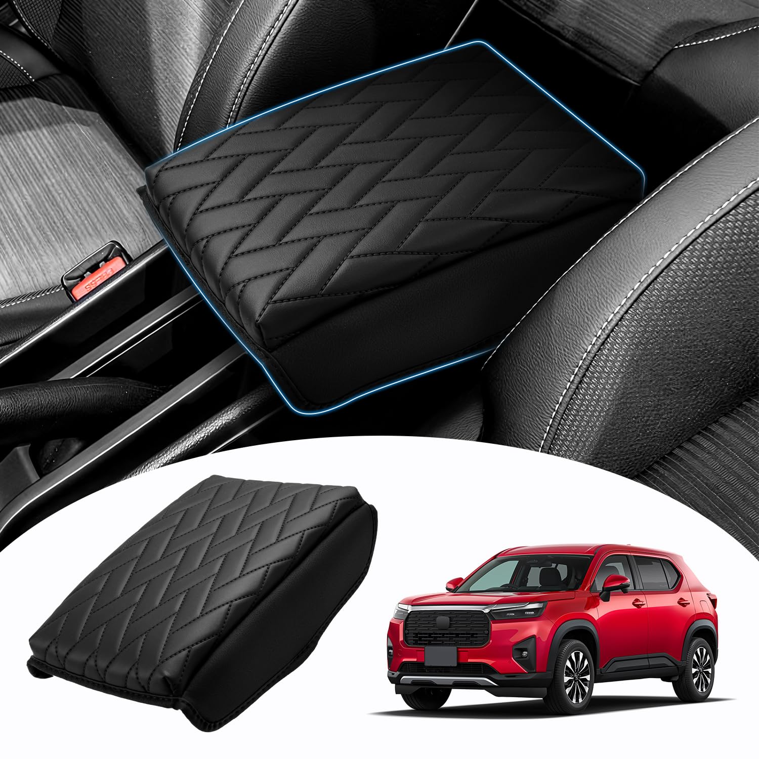 

Mozan Honda New WR-V Armrest Cover Armrest Cushion WRV DG5 2024-Present Armrest Pad Parallelogram Honda New WR-V