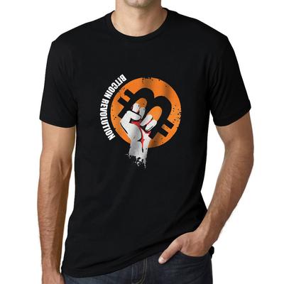 Camiseta gráfica masculina Bitcoin Revolution HODL BTC Tee Crypto Traders Gift Idea