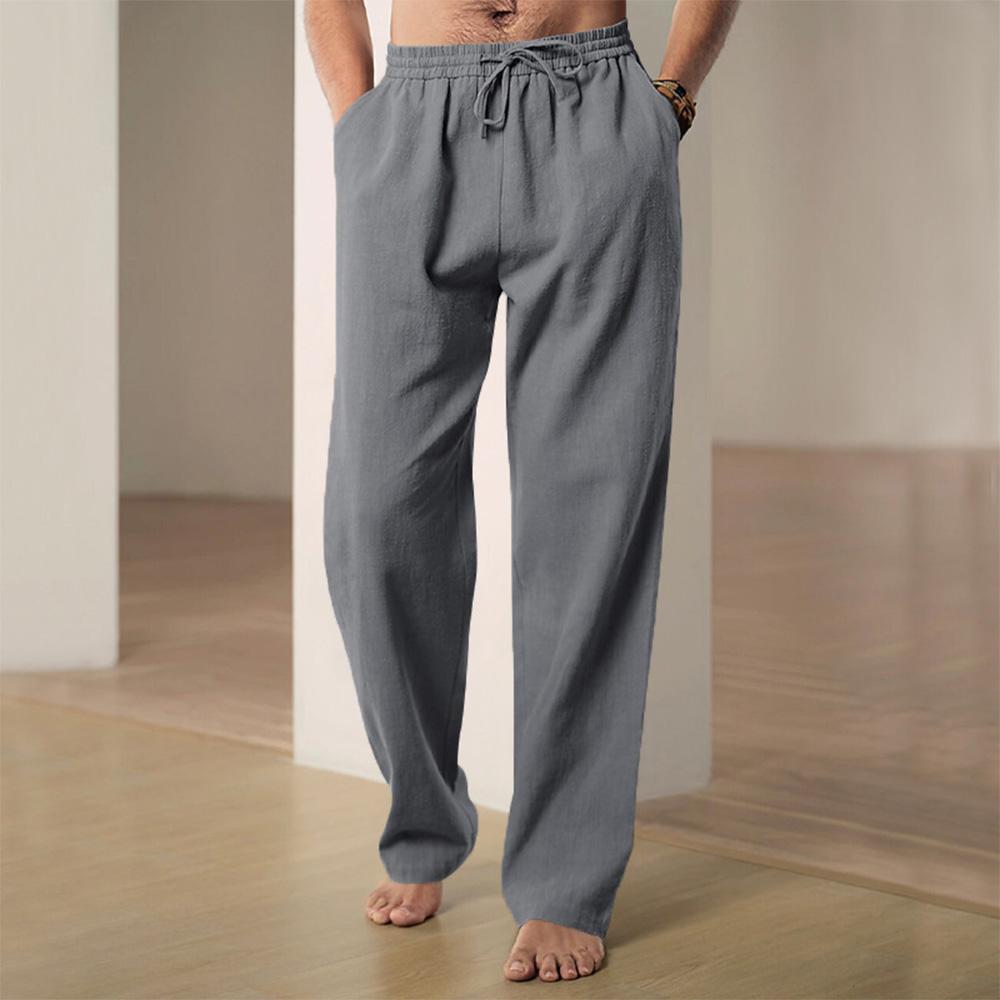 King Billion Heren Strandbroeken Hawaii Vakantie Broeken Katoenen en Linnen Broeken Ademende Broeken Streetwear Heren Joggingbroeken Herenkleding M