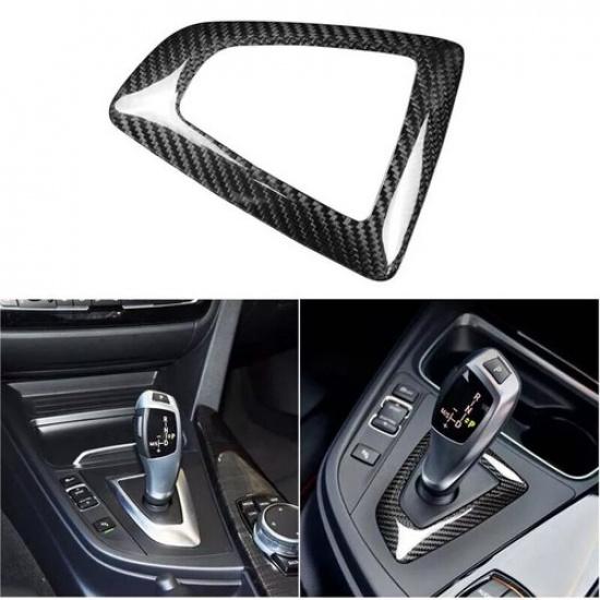 

Real Carbon Fiber Console Gear Box Panel Cover For BMW F20 F22 F30 F32 F33 F36