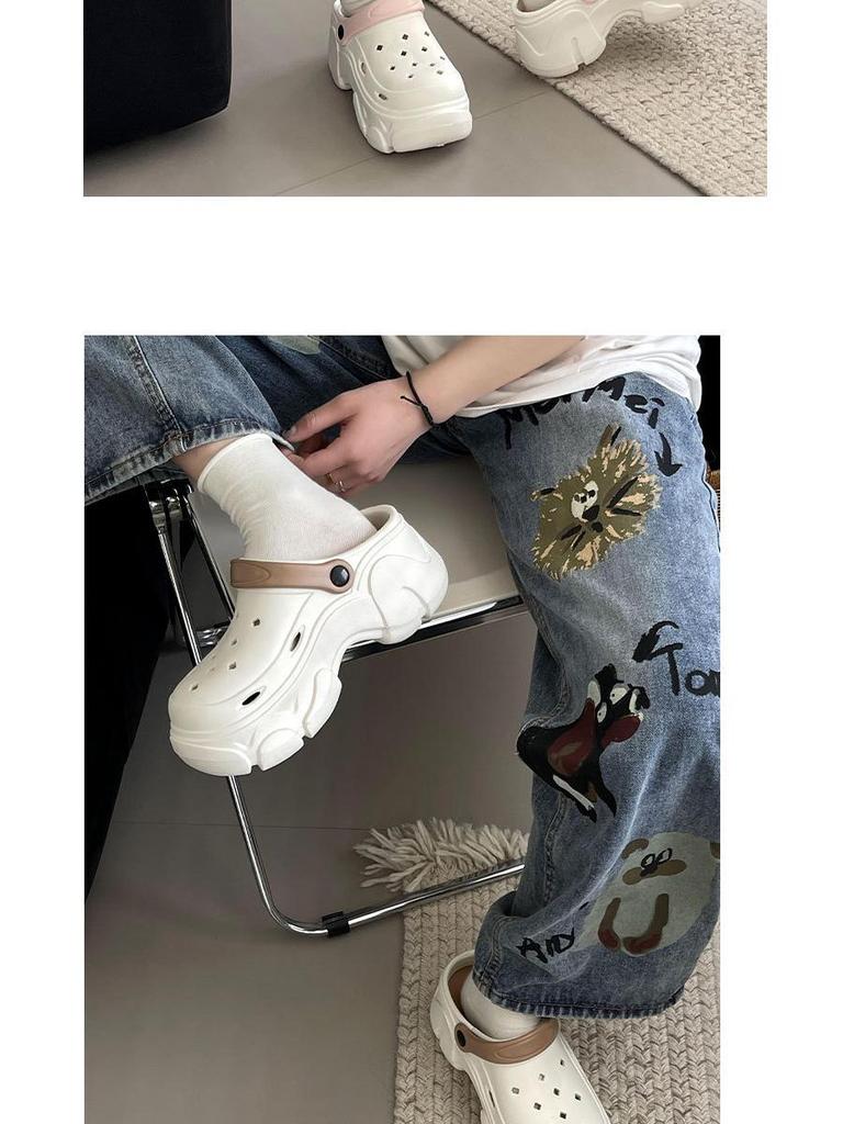 Dámské letní protiskluzové plážové sandály s platformou a otevřenou špičkou