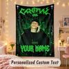 Custom Personalized Tapestry,Central Cee Print Custom Name Text Wall Art Hanging for Bedroom