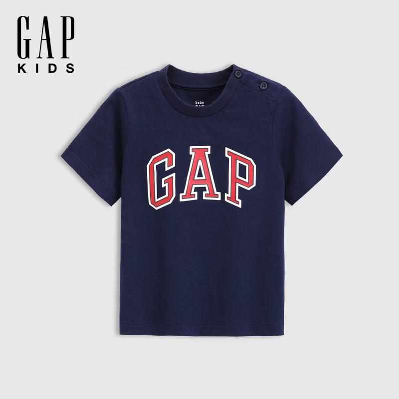 GAP Boys  Toddler Cotton Letter Logo Short Sleeve T-Shirt 110/56