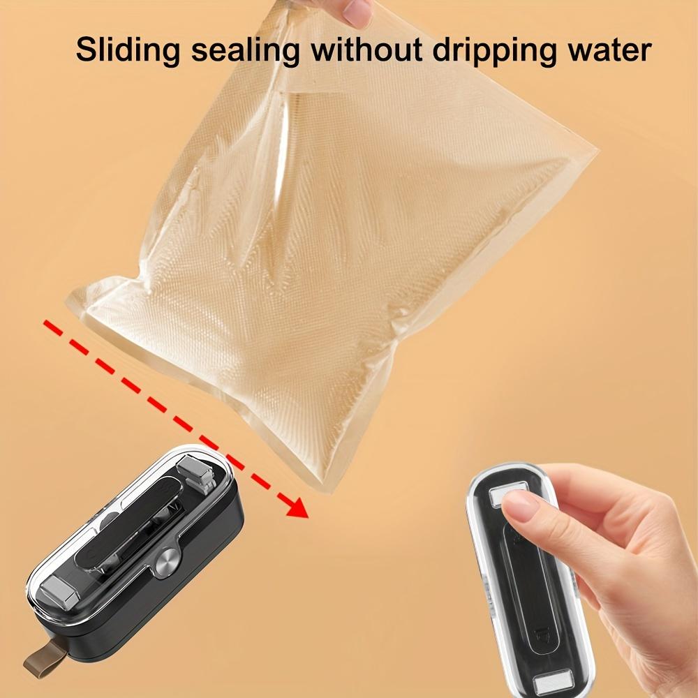 Mini Bag Sealer, Upgrade 2 in 1 Heat Seal & Cutter with Lanyard, Portable Handheld for Plastic Bags Snacks Food Storage & Snacks Freshness