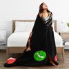 Tung Tung Tung Sahur Is Calling Brainrot Meme Plush Blanket Flannel Throw Blanket For Couch Chair Sofa Bed Soft Warm Bedspread