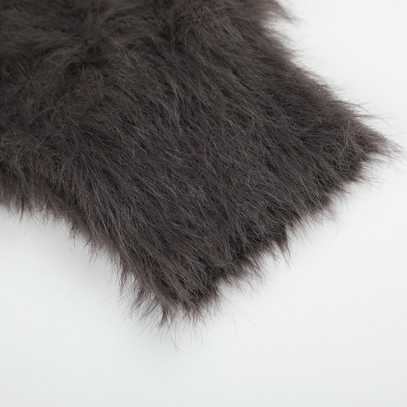 Mens Faux Mink Knit Sweater Loose Fit Round Neck Butterfly Detail Streetwear Fall Winter