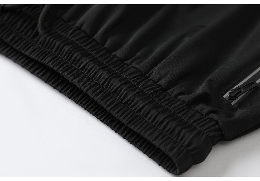 2024 Men's Quick-Dry Sports Pants: Casual, Zippered, Straight Leg for Running & Fitness