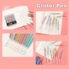 12pcs/set Sparkle and Shine with This Glitter Pen Set - Perfect for Coloring, Drawing, Doodling, and More!