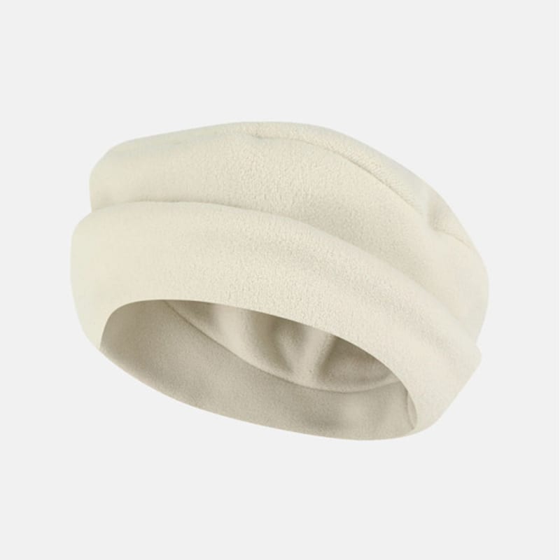 SUNLOVE Fleece Roll Hat Ivory