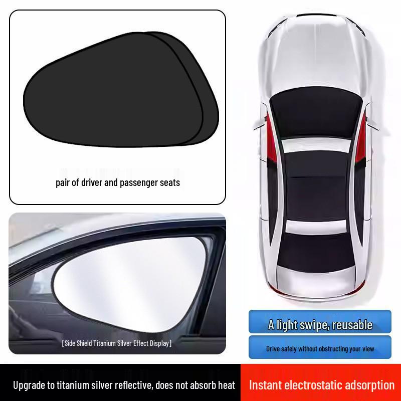 Car Side Window Electrostatic Sun Shade & Heat Insulation Film