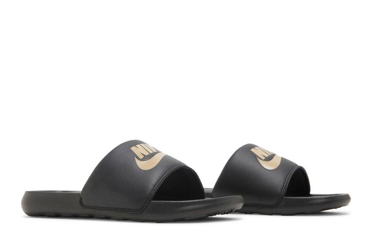 Nike Victori One Slide Black Metallic Gold