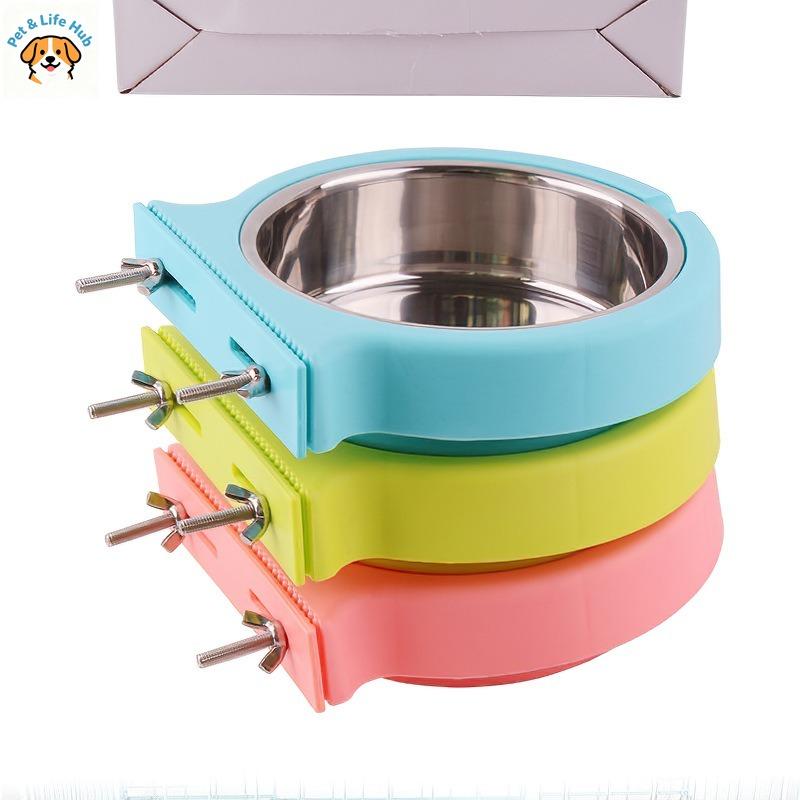 New model stainless steel dog bowls Wall-mountedpet bowl Prevent the cat bowl from tipping over pet supplies pet feeder