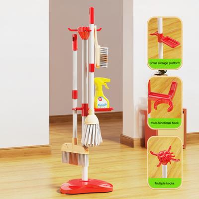 Zestaw do sprzątania dla malucha Zabawka do sprzątania dla dzieci Zawiera miotełkę do kurzu Mop Gąbkę Miotłę Szufelkę Ścierkę Zestaw do zabawy w dom dla chłopców i dziewczynek w wieku 2-5 lat