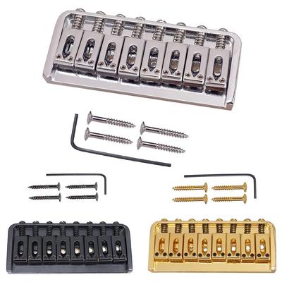 Bridge Bridge Tailpiece Set for 8 String Electric Guitar - 1x Bridge + 4 X