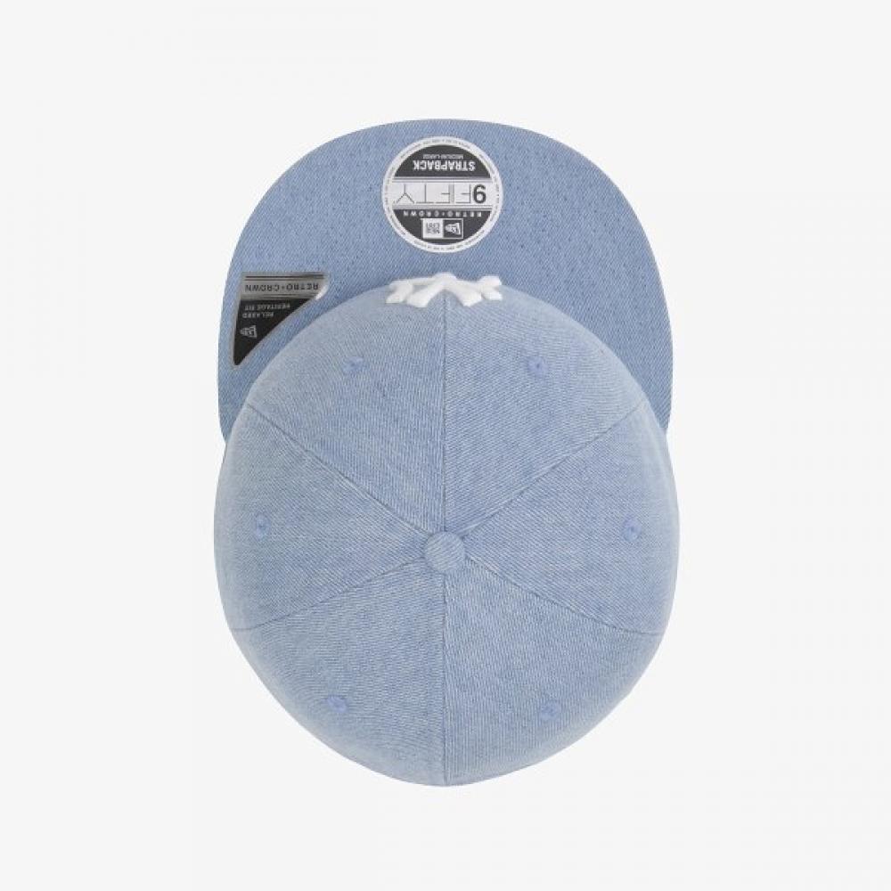 New Era Ny Yankees Denim Retro Krone Strapback Hellblau 15131622