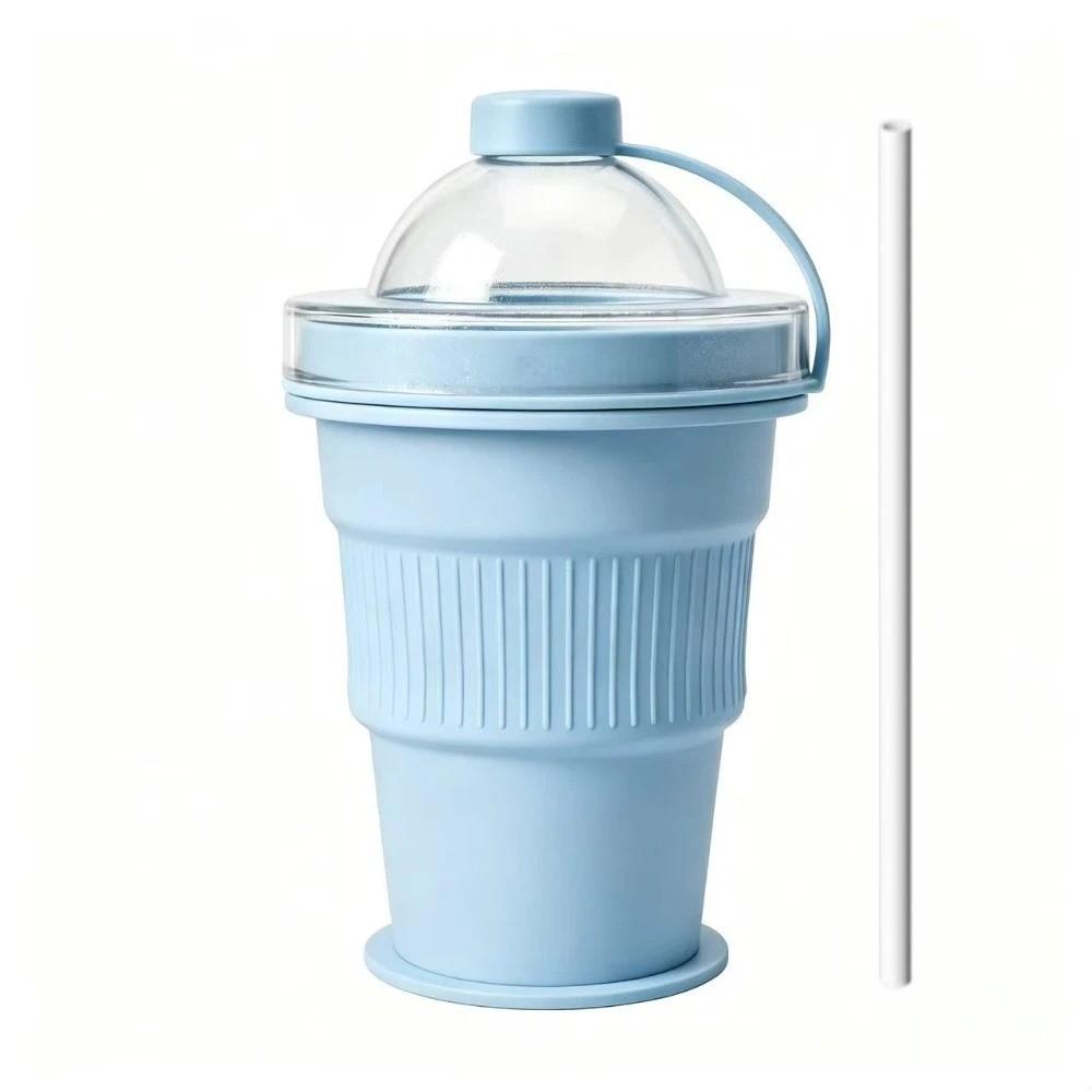 

Leak-proof Silicone Ice Ball Cup Food-Grade Ice Mold Drink Cup Folding Ice Tumbler Summer Outdoor