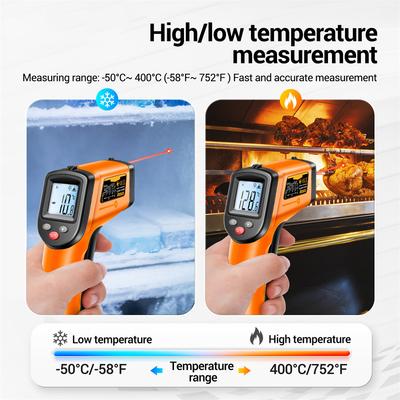 TH201 Hochempfindliche Digitale Infrarot-Messpistole Hygrometer Berührungsloses Laser-Thermometer mit Hintergrundbeleuchtung