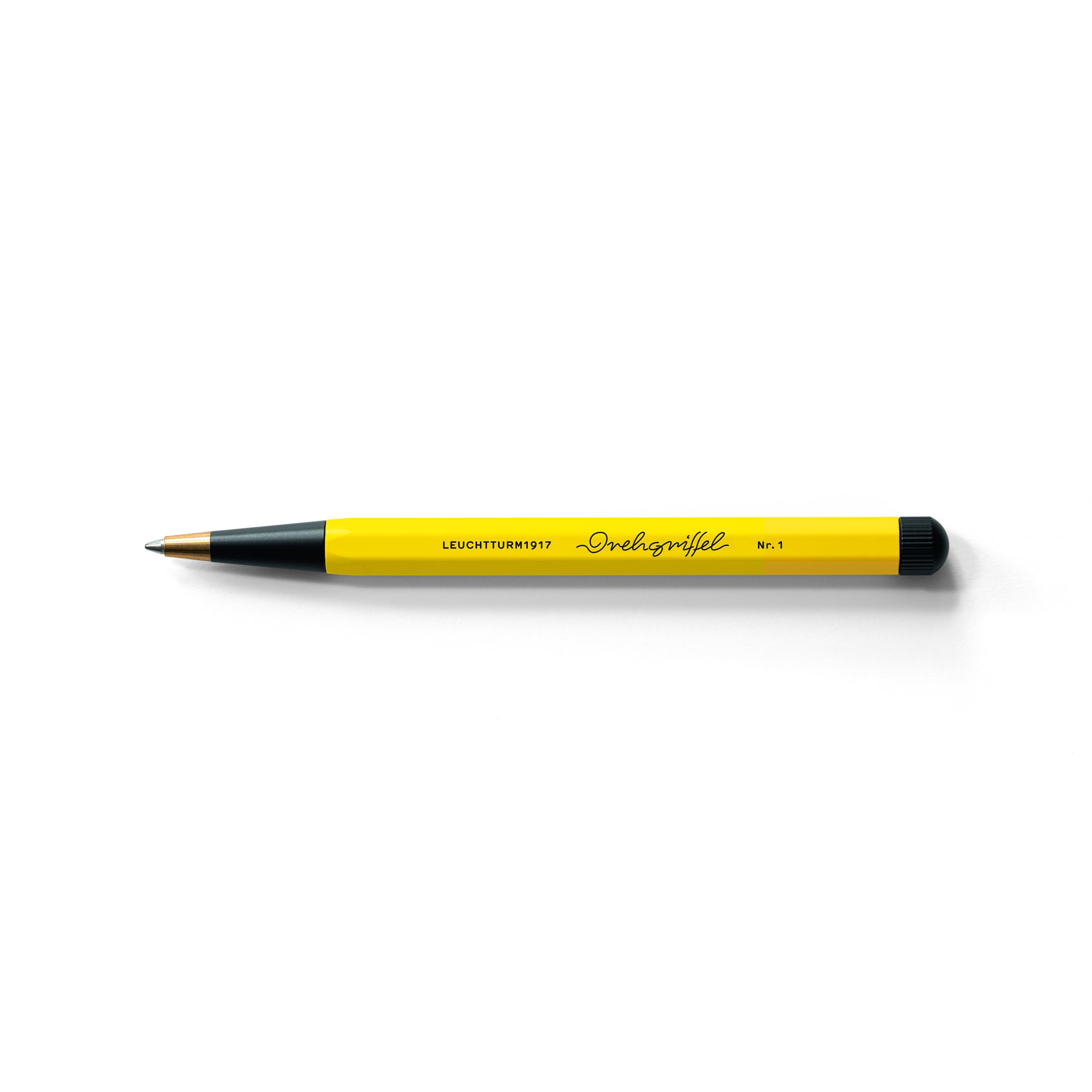 LEUCHTTURM1917 Oil-based Ballpoint Pen 0.5 Drehgriffel Bauhaus Lemon & Black 366204 синий