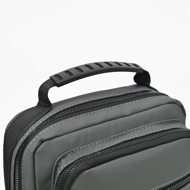 Men's Crossbody Bag Lightweight Oxford Small Square Bag Business Commuter Multi-Layer Shoulder Bag